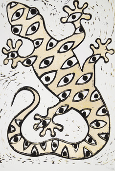 MANY EYED GECKO (copper)