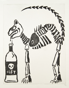 Skjuta rygg (svartvit)