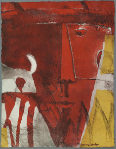 Porträtt II (röd/gul variation)