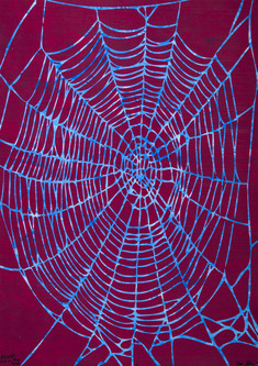 Big Web (red on blue)