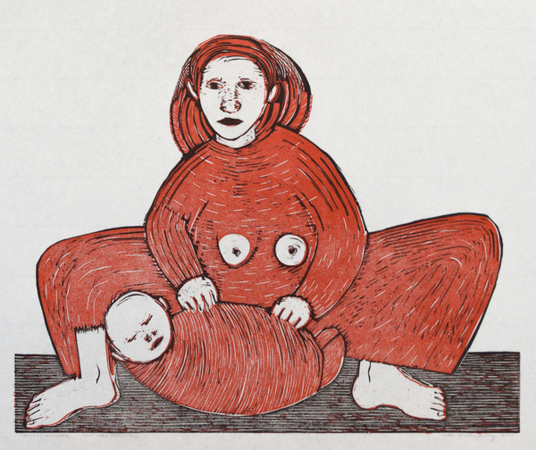 Motvalls madonna (röd version)